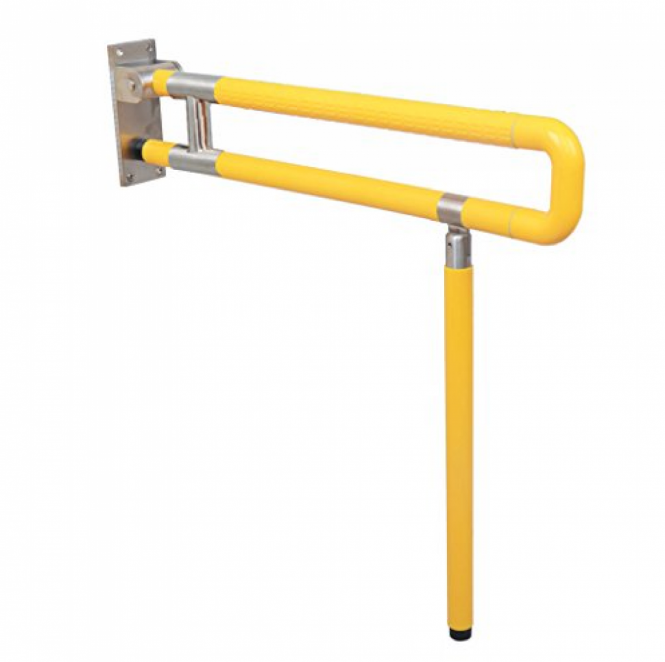 Поручень U-образный откидной 8848, 80 см желтый