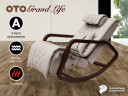 Массажное кресло-качалка OTO Grand Life OT2007 ЛАТТЕ (Рогожка)