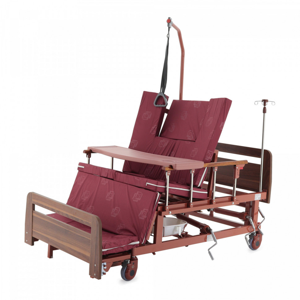 Кровать механическая Мед-Мос E-45A (ЛДСП венге) с матрасом