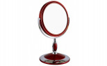 Зеркало косметическое Weisen B6"806 RUBY/C Red настольное 2-стор 5-кр.ув.15 см