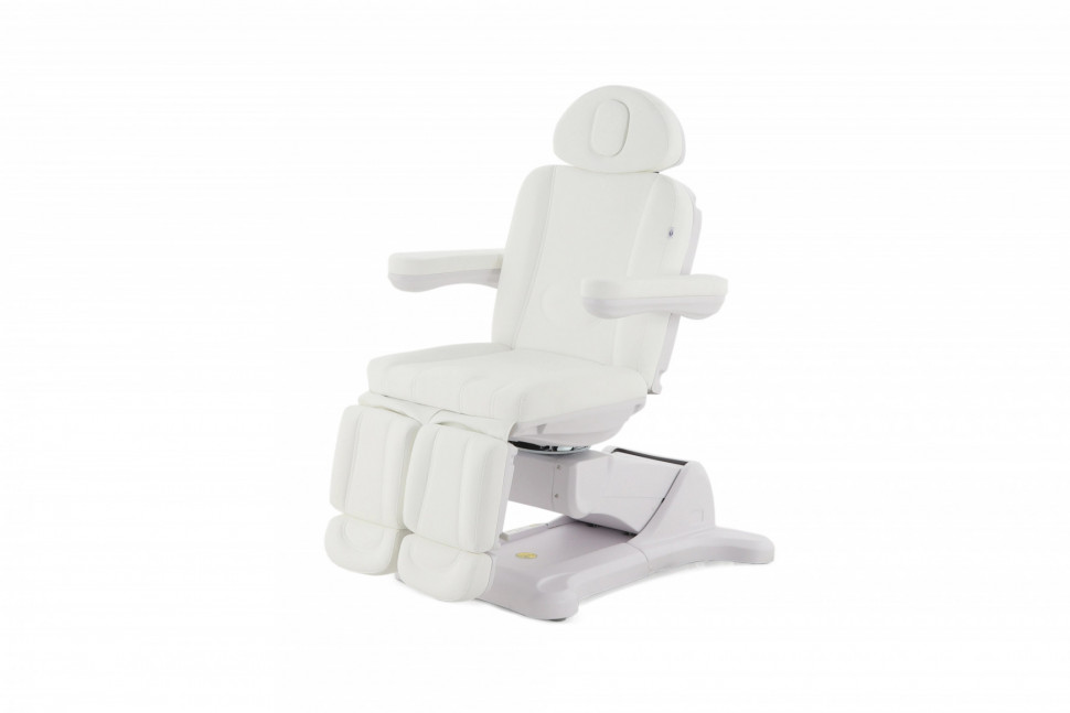 Педикюрное кресло электрическое MED-MOS ММКП-3 (КО-193Д) белый с ножной педалью